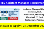 RITES Assistant Manager Recruitment 2025