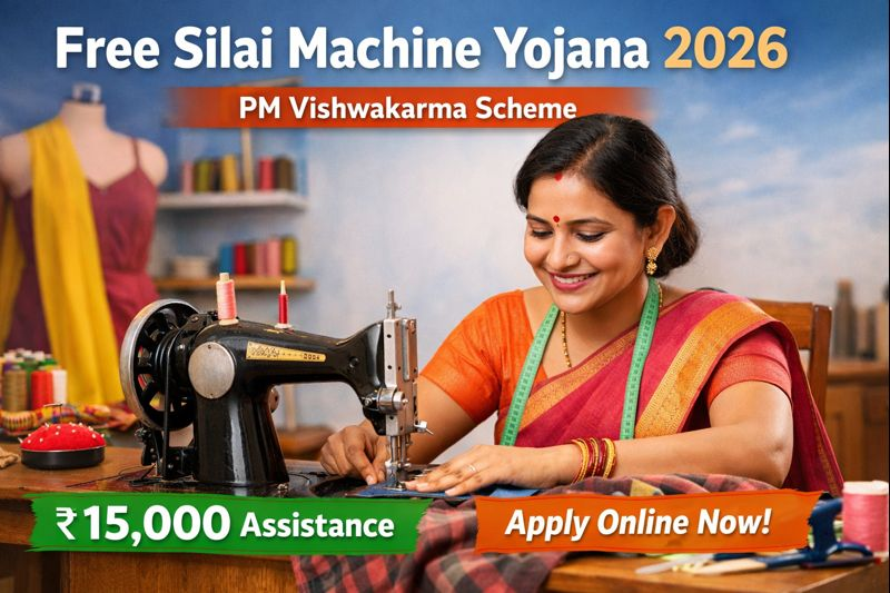 Free Silai Machine Yojana 2026 apply online for women under PM Vishwakarma scheme